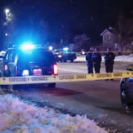 AI chatbot typing a refusal message with a friendly help prompt on screen