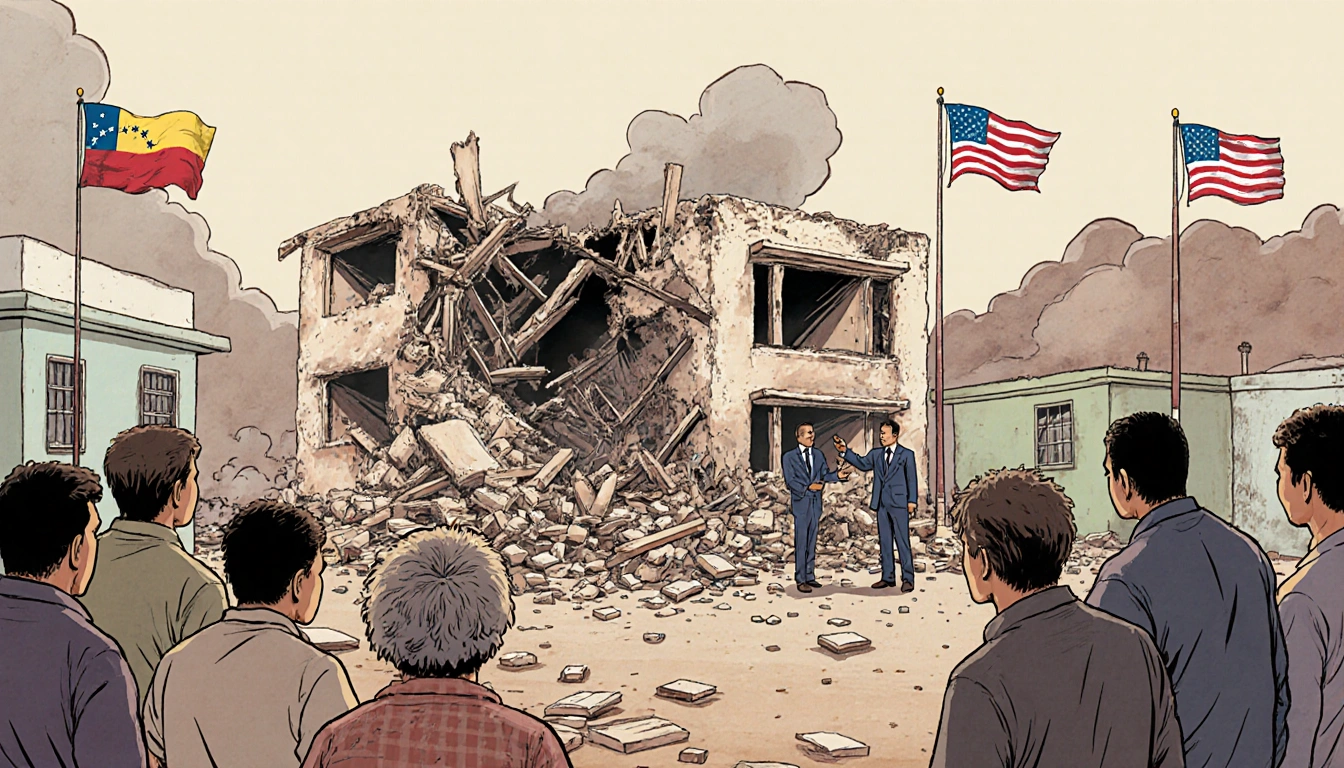 Local witnesses seeking aid with officials pointing fingers at the United States amid explosion debris in Alta Guajira