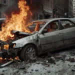 User typing a chat prompt with help request and text bubble displaying the question