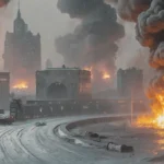 Chat interface showing refusal message with user request about bomb plot.