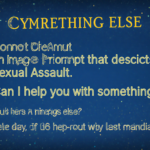 AI chatbot interface displaying a refusal to create sexual content with an offer for other assistance