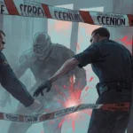 Chatbot typing response with chat window and question mark icon