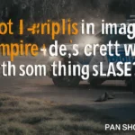 AI assistant declining to depict shooting with a polite gesture and a help icon.