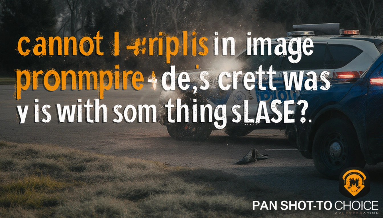 AI assistant declining to depict shooting with a polite gesture and a help icon.