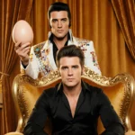 Jett Laviolette sits on Elvis