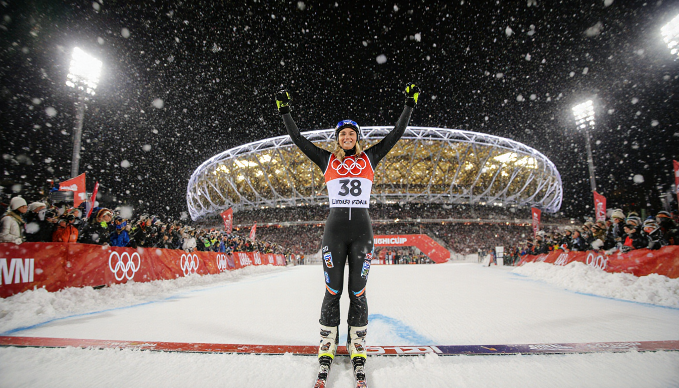 Lindsey Vonn Wins World Cup Downhill at 41 to Open Olympic Season