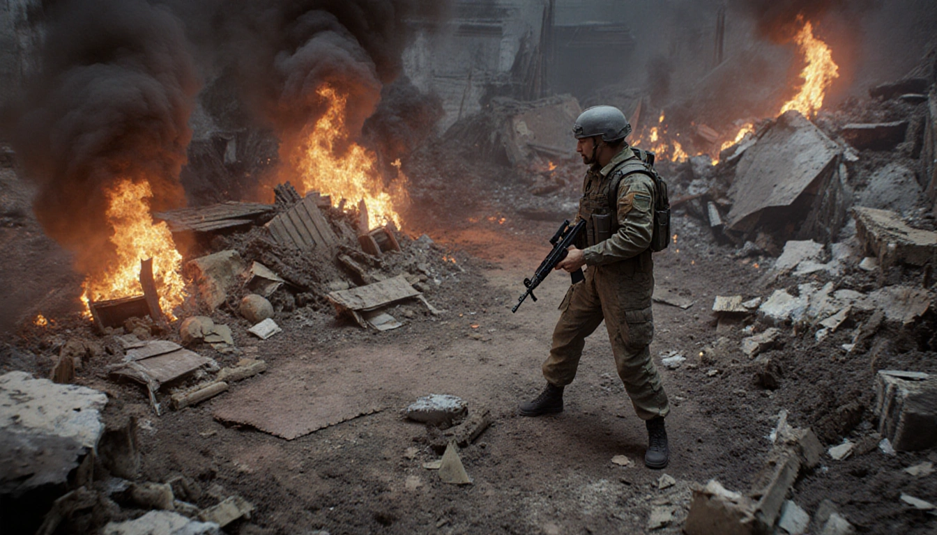 Chatbot typing on laptop with message refusing to create terrorist content displayed