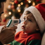 Parent holding child