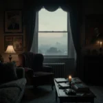 Reiner mansion living room echoes uneasy mood with Hollywood memorabilia and a flickering candle