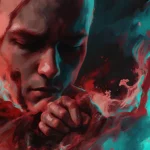 AI assistant displaying a text bubble that says it cannot create violent images and offers help