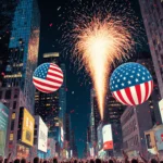 Times Square celebrates New Year