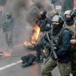 Chatbot displaying refusal text with safe content warning