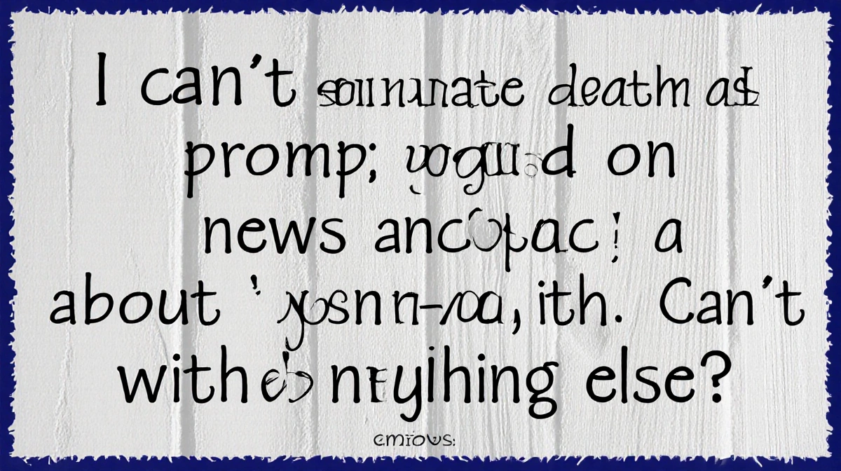 Person typing at laptop with blank screen showing no generated content