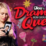 Becca Tobin frowning at phone showing Matthew Koma with Glee