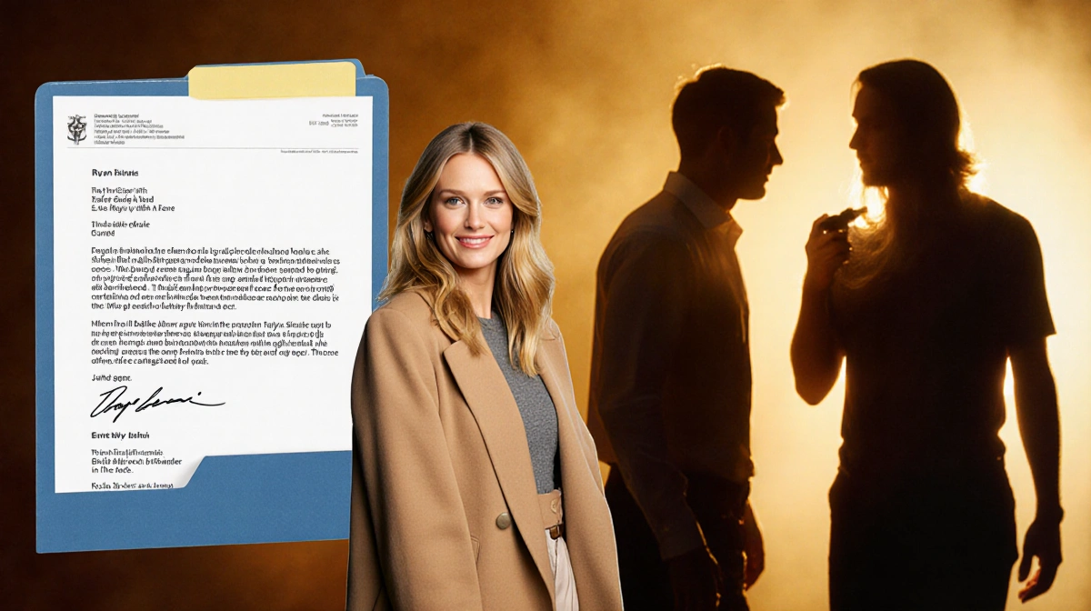 Blake Lively stands with email folder revealing Taylor Swift