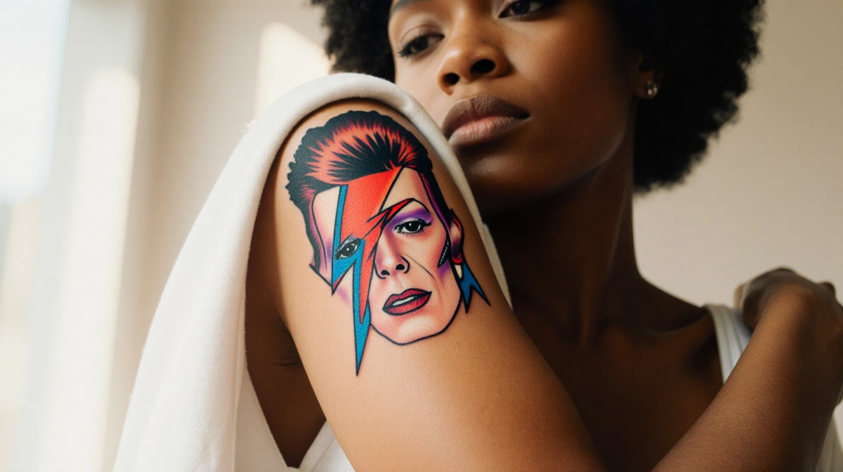 Iman Unveils Tattoo to Honor David Bowie on 10th Death Anniversary