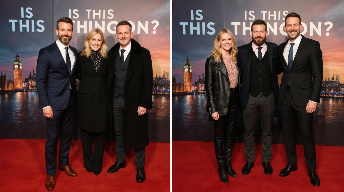 Bradley Cooper and Will Arnett walk the red carpet premiere with matching stubble and stylish coats while Laura Dern and daug