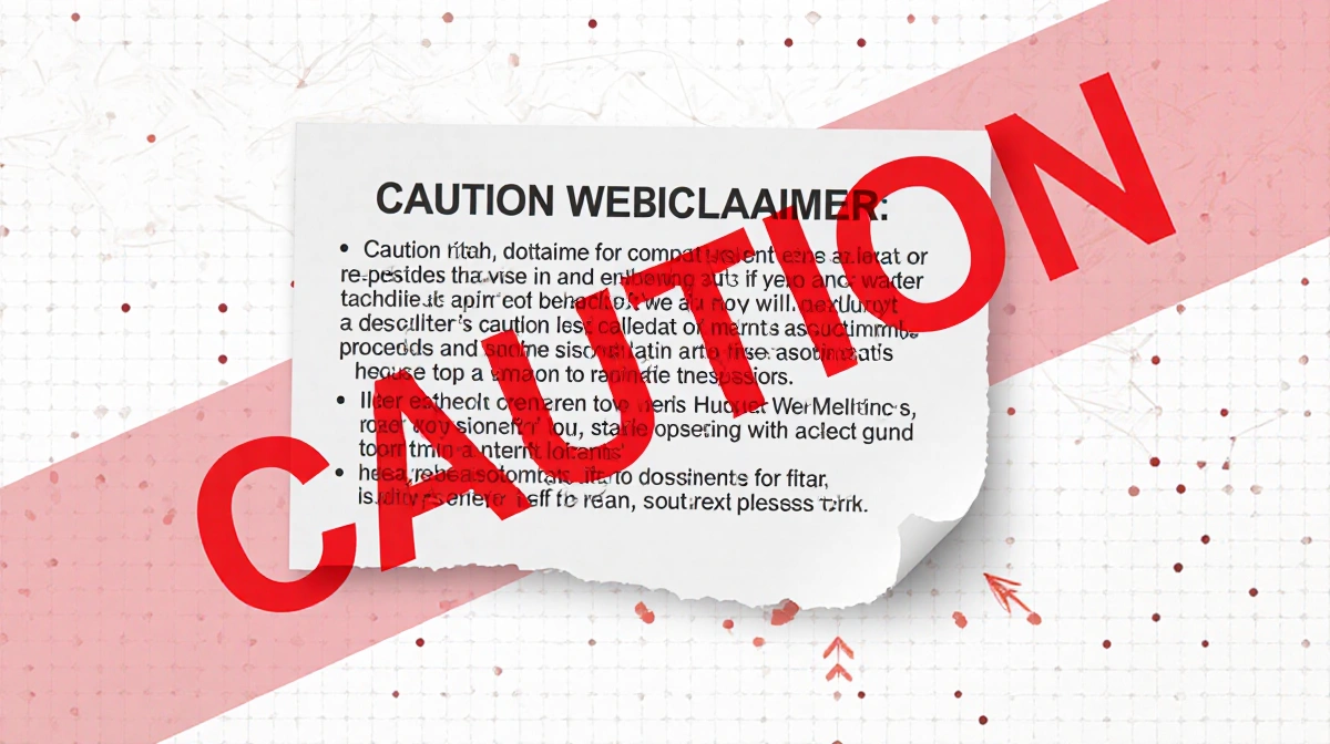 Red caution warning sign overlays data grid with arrows pointing to alert message