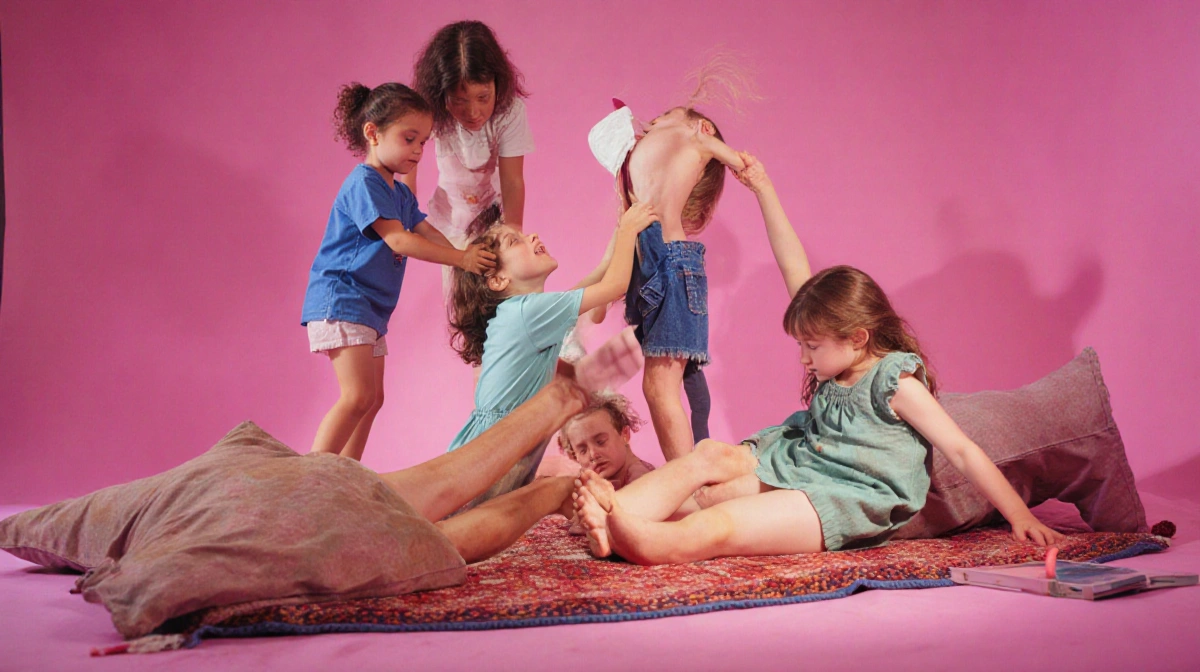 Person typing on laptop with error message showing on screen