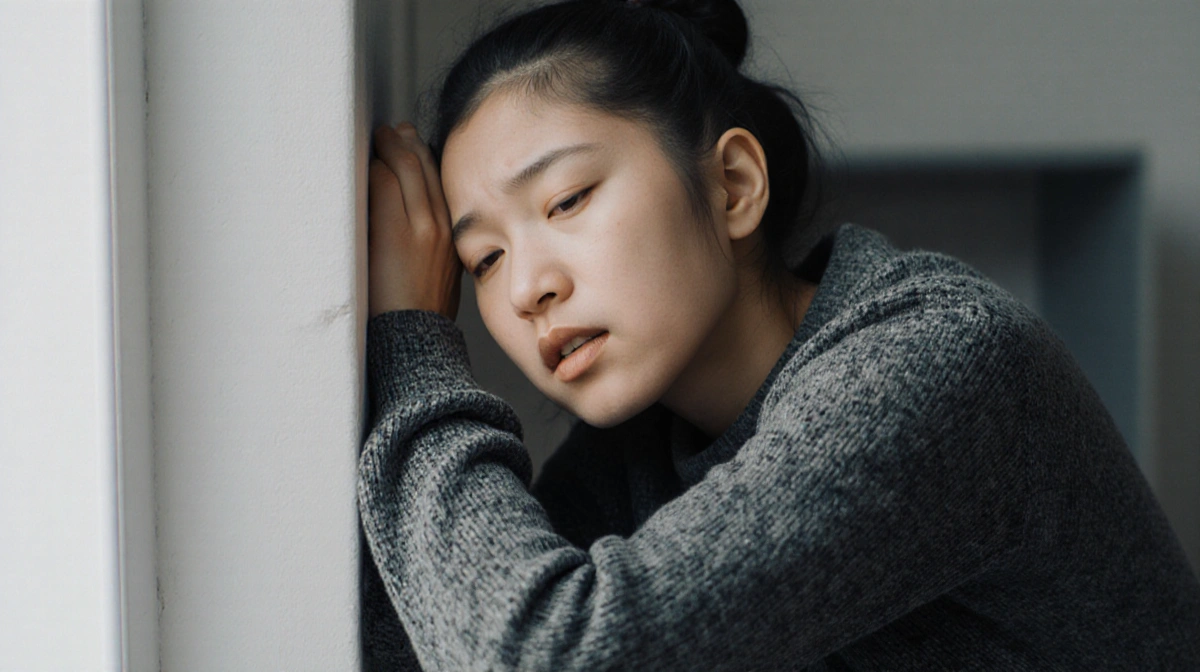 Person declining inappropriate request with respectful gesture and neutral expression