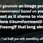 Text on screen explaining content safety guidelines with no image displayed