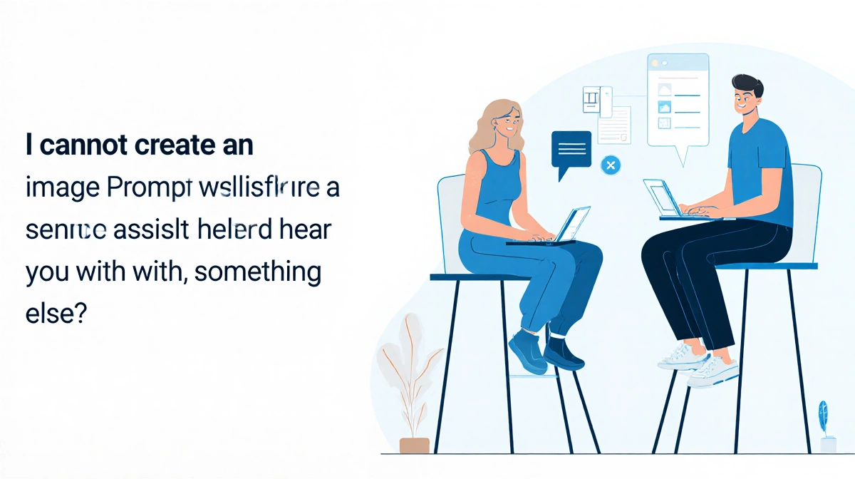 No image appears because the prompt was declined