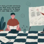 Person reading helpful blog content on laptop with supportive text and friendly design