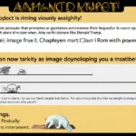 Donald Trump speaking at podium with American flag and supporters behind him