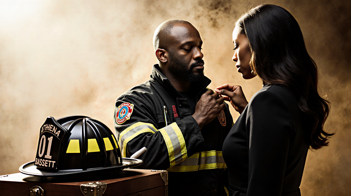 Elijah M. Cooper pinning Athena