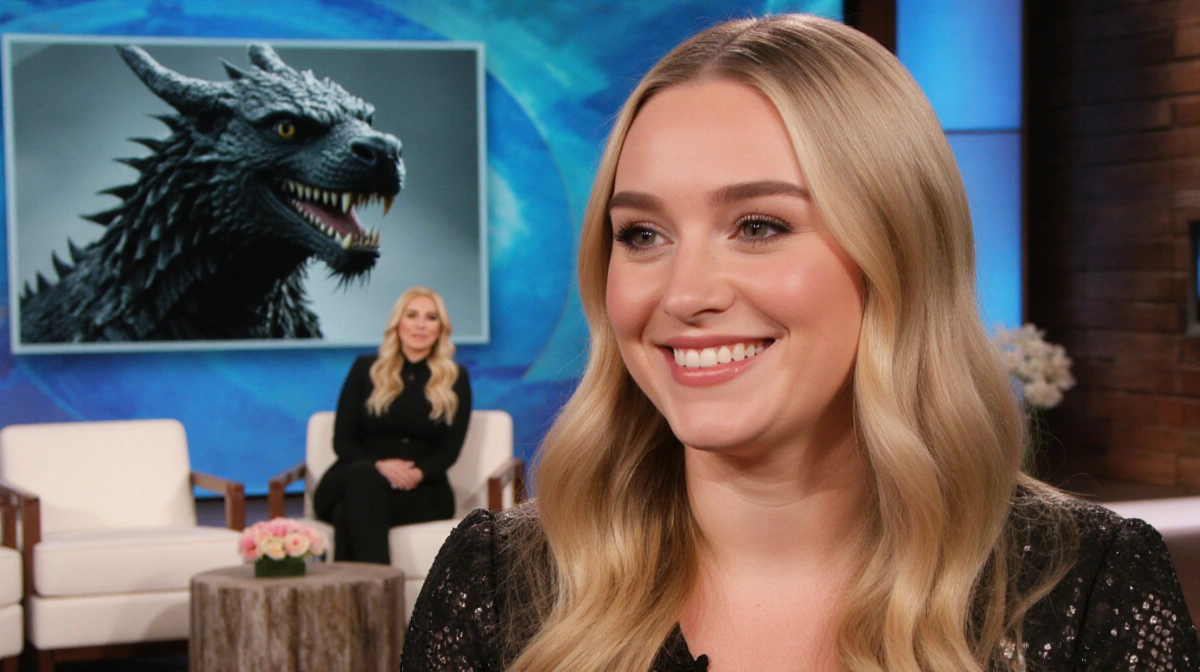 Emilia Clarke smiling with Kelly Clarkson and Drogon hinting at Game of Thrones reunion memories