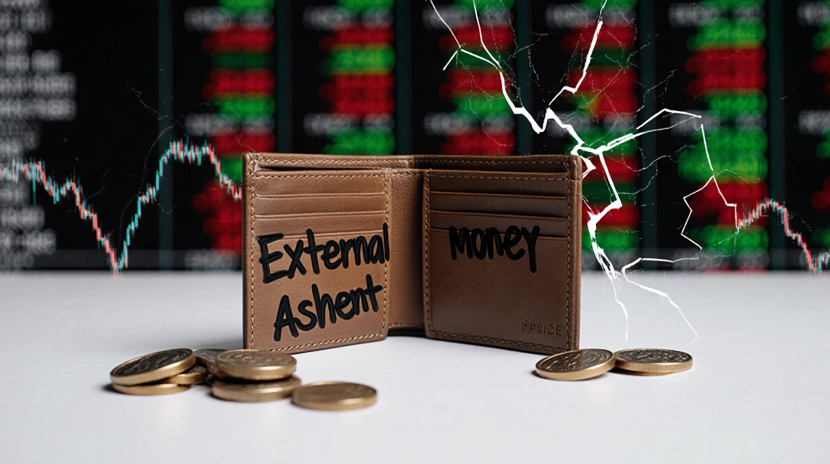 Empty wallet showing 