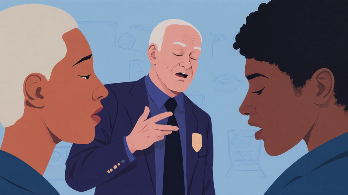 AI assistant typing refusal with text bubble, red exclamation and question mark