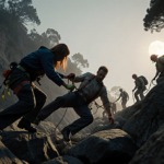 Grant Gunderson being pulled up by rescuing hands with wife and hopeful 40‑person search team near Mount Tamalpais