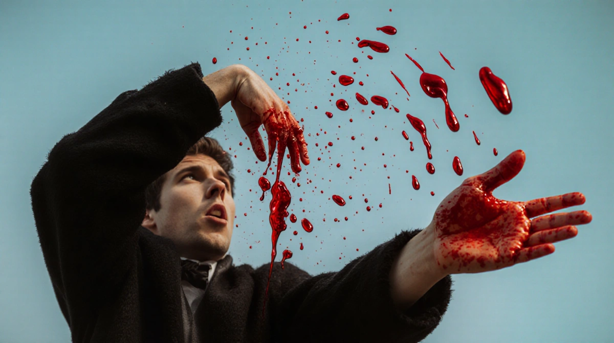 Person sitting at desk with laptop open and books stacked nearby