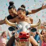 Chrissy Teigen Shares Hilarious Bull Ride with John Legend
