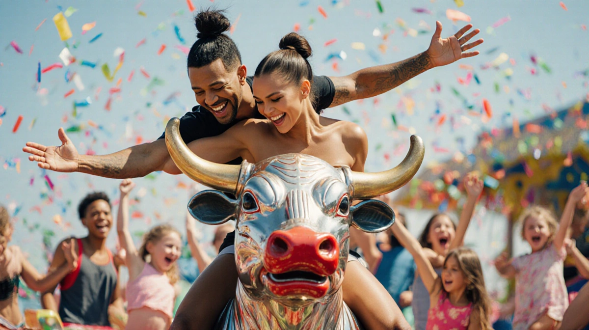 Chrissy Teigen Shares Hilarious Bull Ride with John Legend