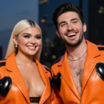 Stars Troll Timmy & Kylie With Matching Orange Chrome Hearts Look