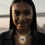 North West, 12, Flaunts Fake Piercing & $M Skull Bling on TikTok