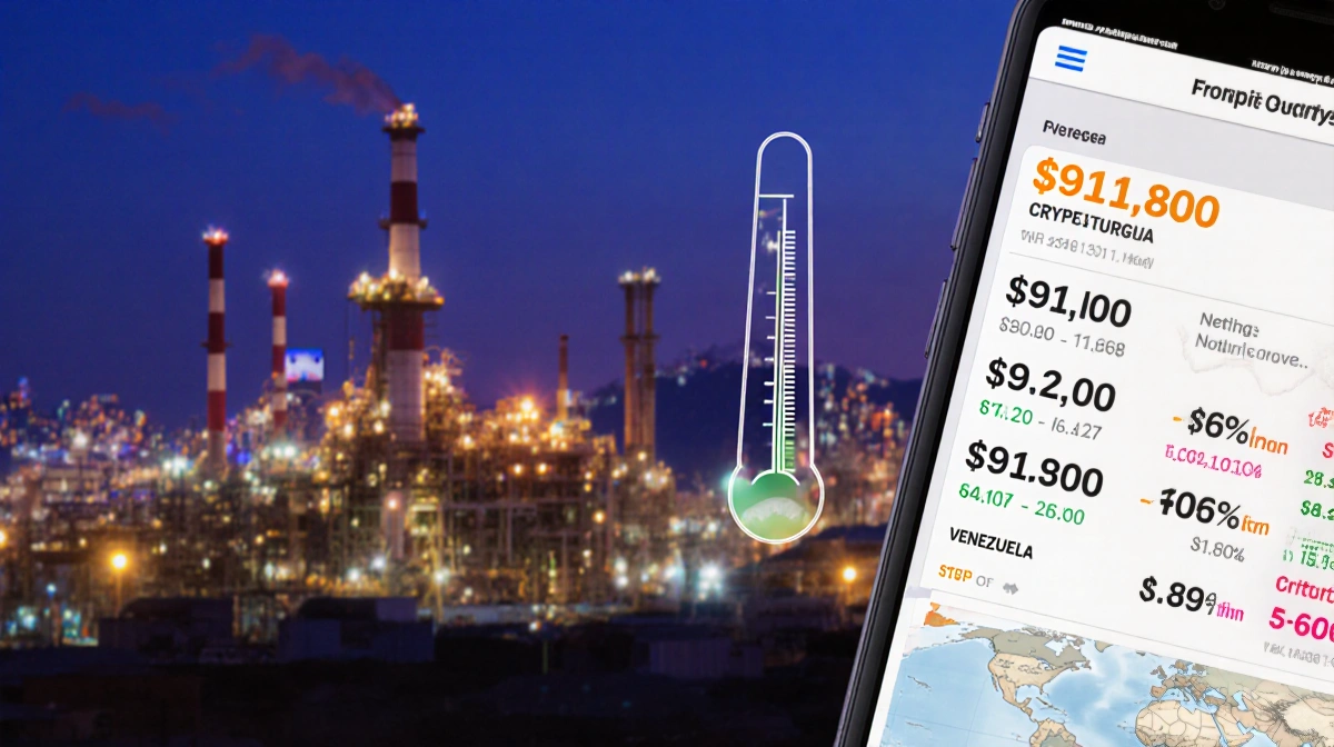 Bitcoin Jumps to $91,800 After US Strikes Venezuela