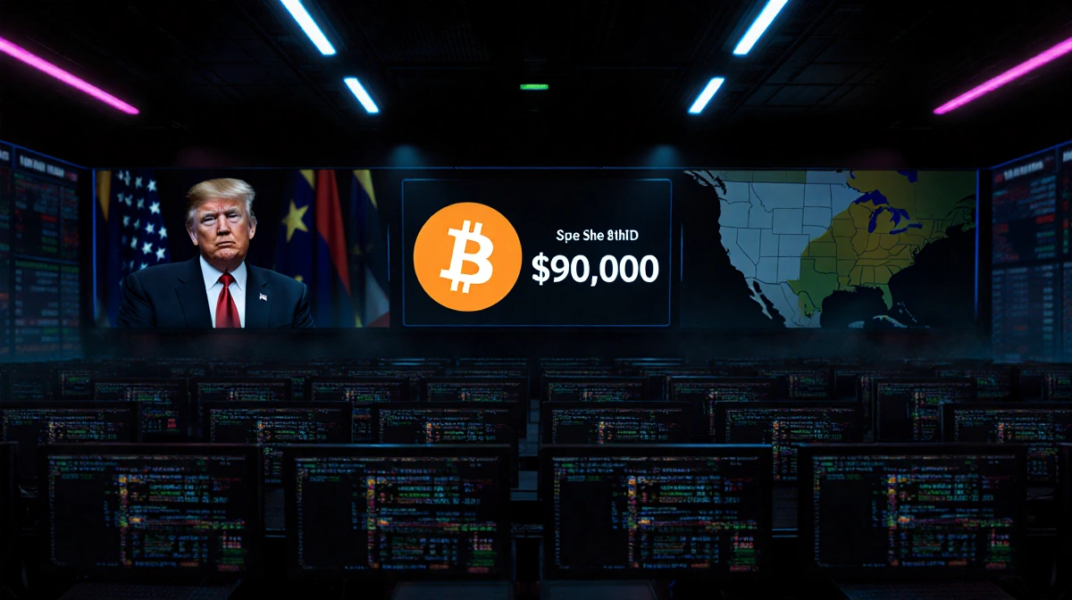 Bitcoin Holds $90K as US Seizes Venezuela’s Maduro