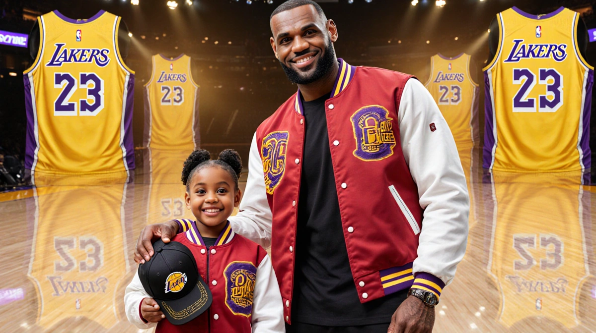 Zhuri James, 11, Dresses Dad LeBron for Lakers Game Day