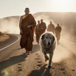 Aloka the Peace Dog Leads Monks on 2,300-Mile Walk for Peace