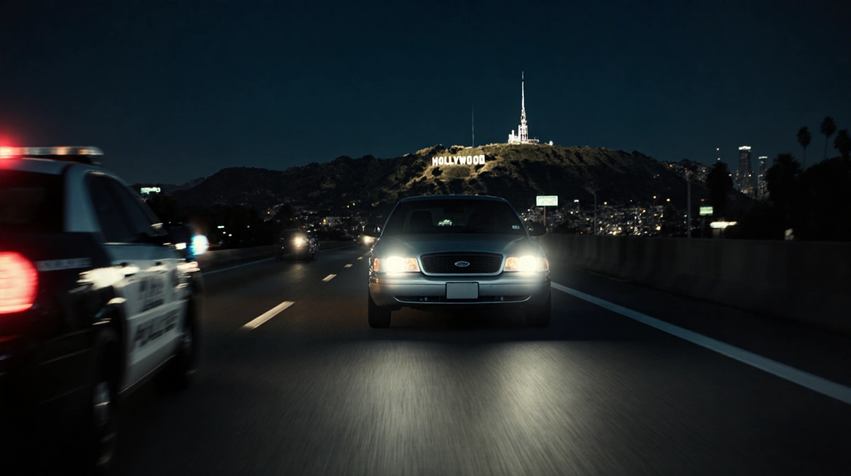 Police Chase Stolen Car Across LA Freeways Before Calling Off Pursuit