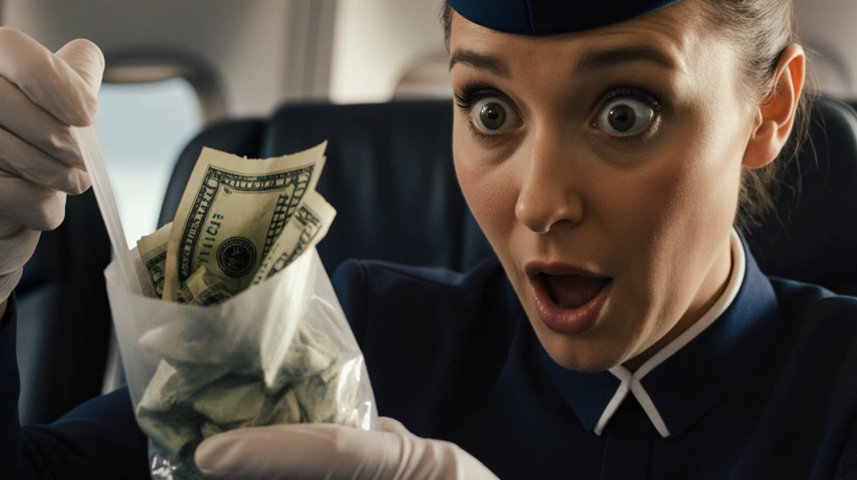 Flight Attendant Finds $208 Tip in Bag She Thought Was Trash