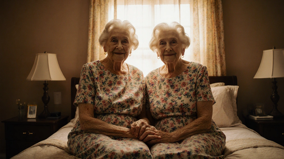 100-Year-Old Identical Twins Still Share Everything-Even a Bed