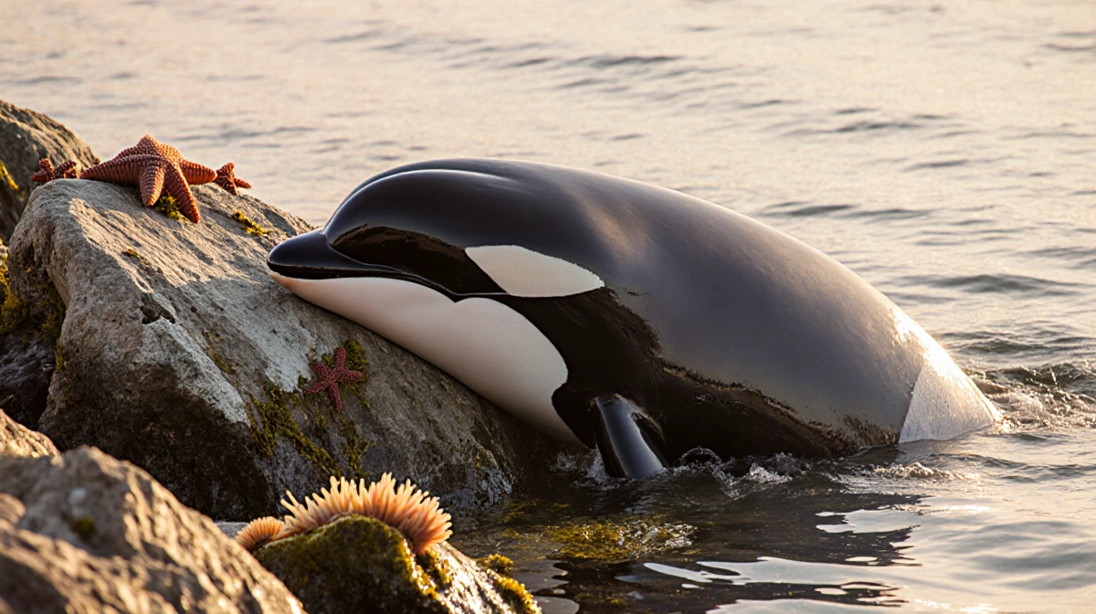 Rare Orca ‘Beach Rubbing’ Thrills B.C. Coast