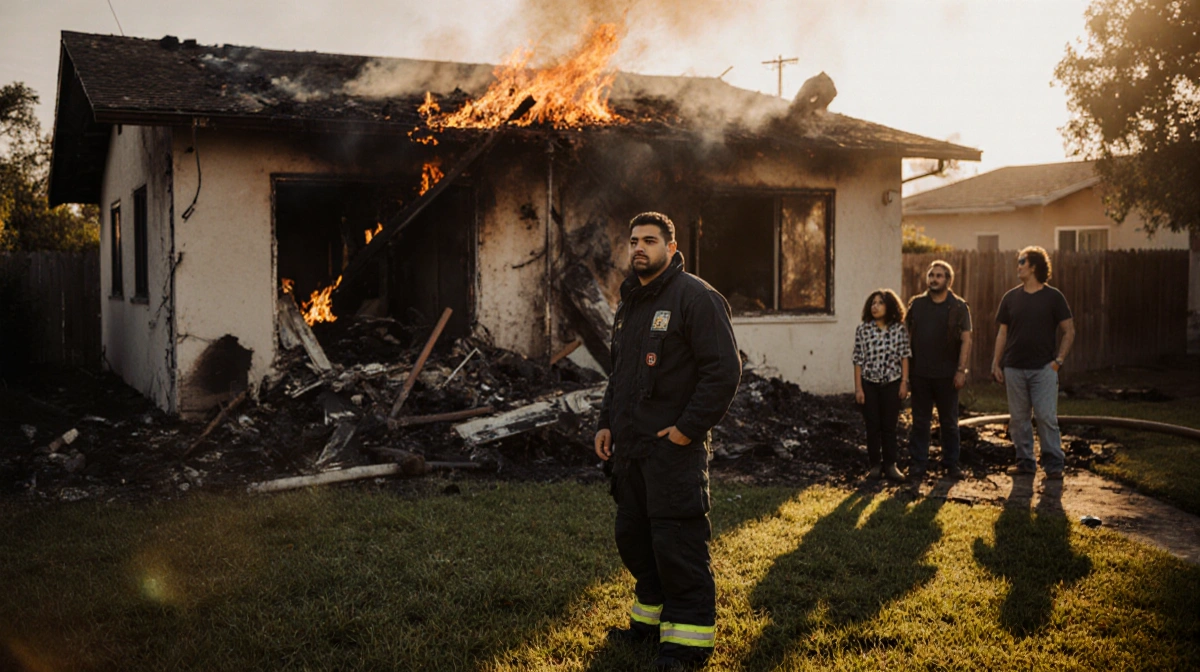 Off-Duty Firefighter Reunites With Family He Battled Palisades Blaze Alongside