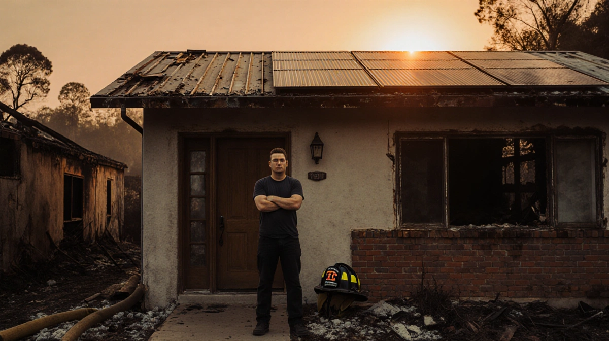 L.A. Wildfire Hero Returns Home After Year-Long Rebuild