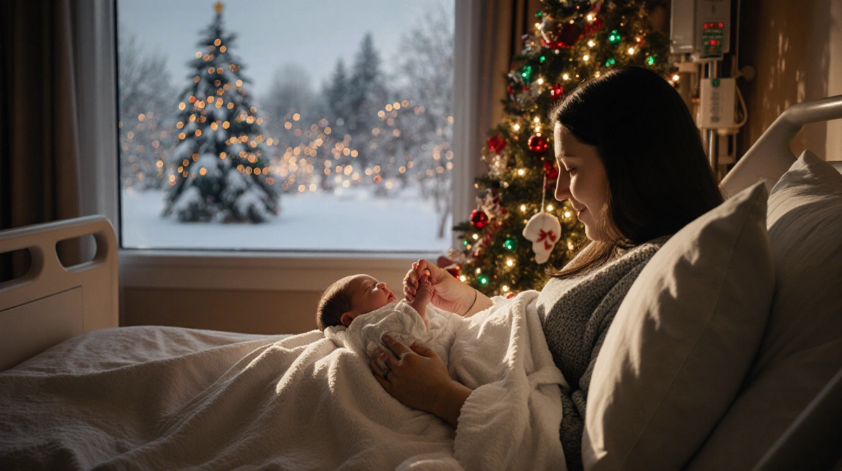 Woman Delivers Baby on Christmas After Not Knowing She Was Pregnant