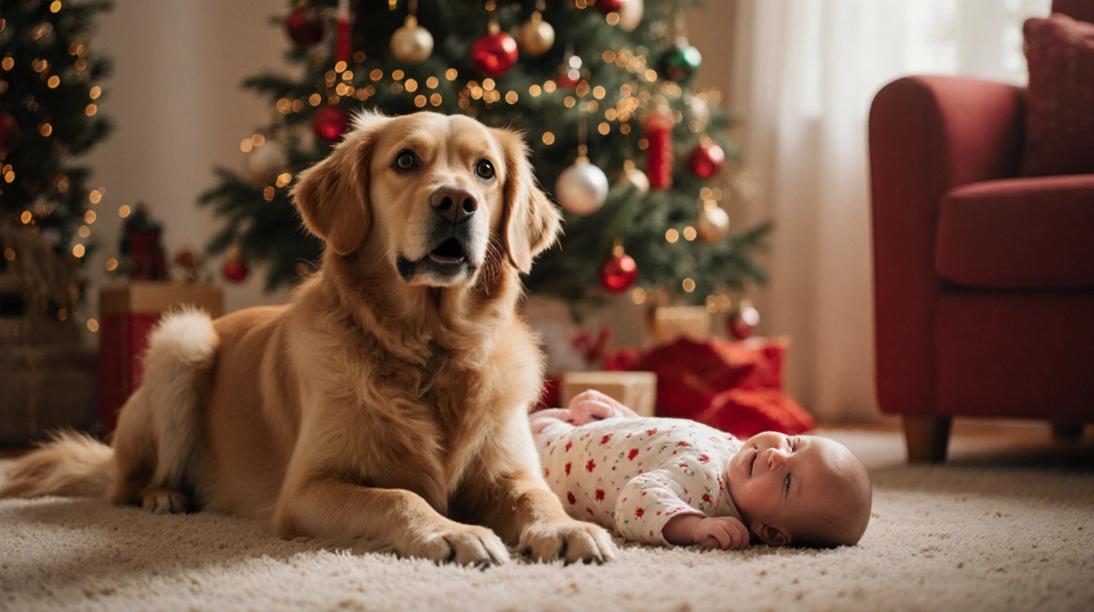 Viral TikTok Shows Golden Retriever’s Priceless Reaction to Baby Rolling
